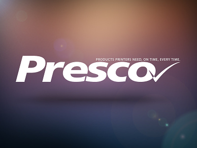 Presco Poster - Minimalist brand advert + mission