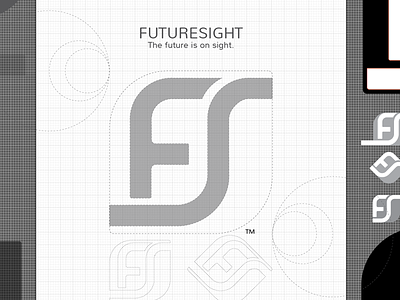 FutureSight - Logo branding futuresight logo process rebranding sketch typo