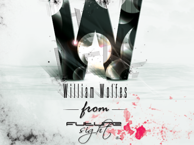 W like William Wolfes futuresight illustration letter one twitter background typography williamwolfes