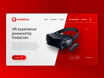 Blockchain VR experience for Vodafone ar blockchain ui ux vodafone vr