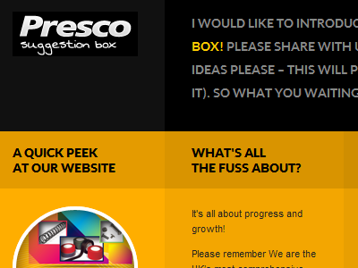 Suggetion Box one page website suggestion box suggestion page typography web design