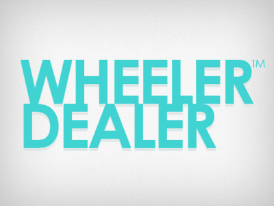 Wheelerdealer Logotype V1 branding logo logotype typo wheeler dealer wheelerdealer