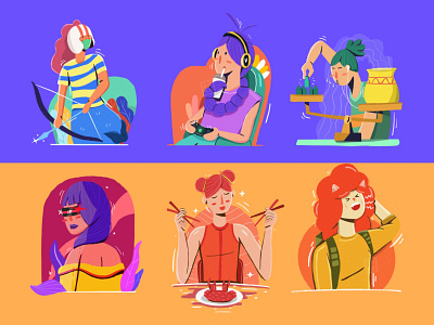 Zodiac Illustration Part 1 branding character design character illustration design flat illustration illustration ui ux vector