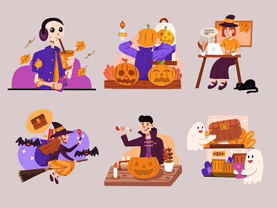 It’s Halloween Illustration character character design character illustration flat illustration halloween halloween design illustration illustrator ui ux vector