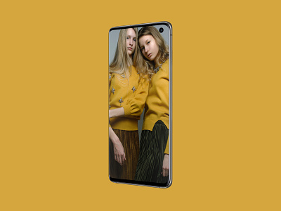 Free Perspective Samsung Galaxy S10 Mockup