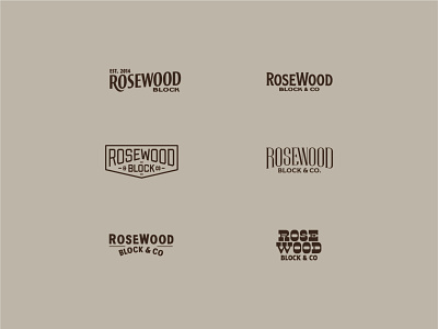RoseWood Block Concpets handlettering handtype hashtaglettering lettering logo logotype process vectormachine wood