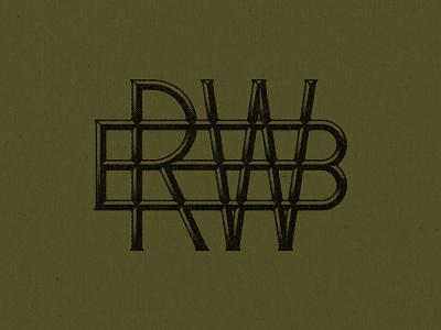 RBW Monogram handlettering handtype hashtaglettering lettering monogram process texture thevectormachine vector vectormachine
