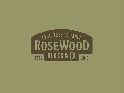 RoseWood Block Logo
