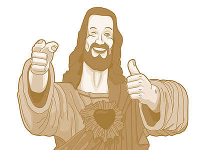 BuddyChrist_WIP bigger picture show illustrations