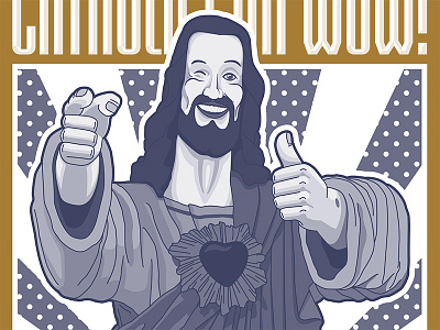 Buddy Christ_FINAL bigger picture show illustrations lettering