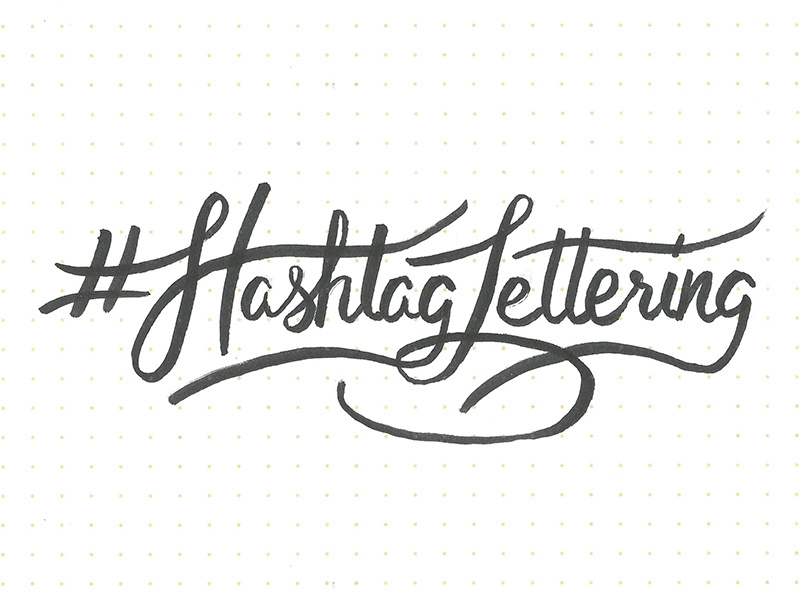 Hashtag Lettering by Bob Ewing on Dribbble