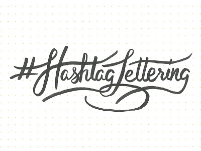 Hashtag Lettering