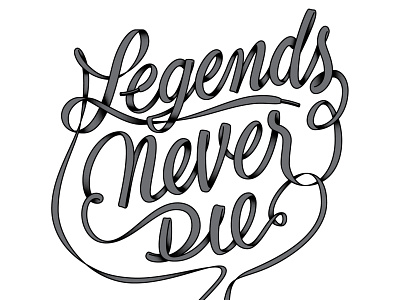 Legends Never Die by Moises MSiX on Dribbble