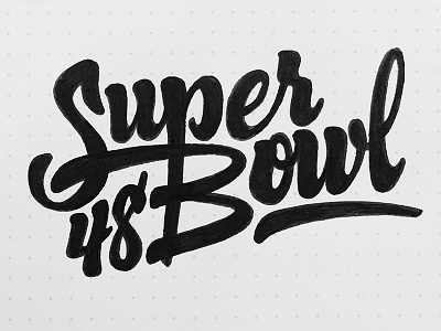 Super Bowl 48 /// 133 hashtaglettering lettering