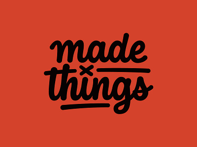 Made X Things branding handlettering handtype hashtaglettering lettering logo
