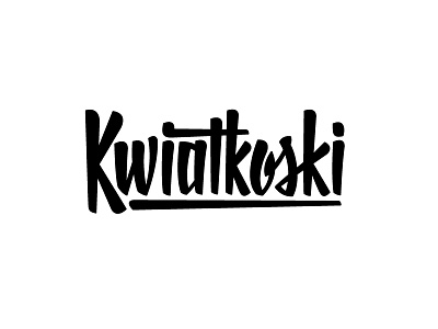 Kwiatkoski address stamp lettering