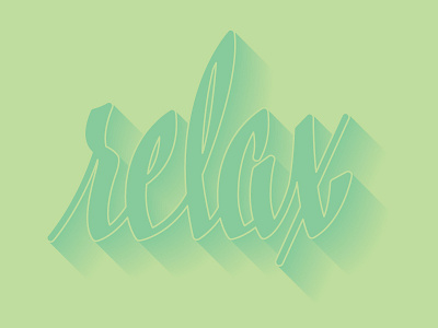 Relax /// 097 hashtaglettering lettering
