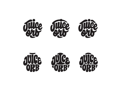 Juice Orb Process branding handlettering handtype hashtaglettering lettering logo process thevectormachine vector vectormachine