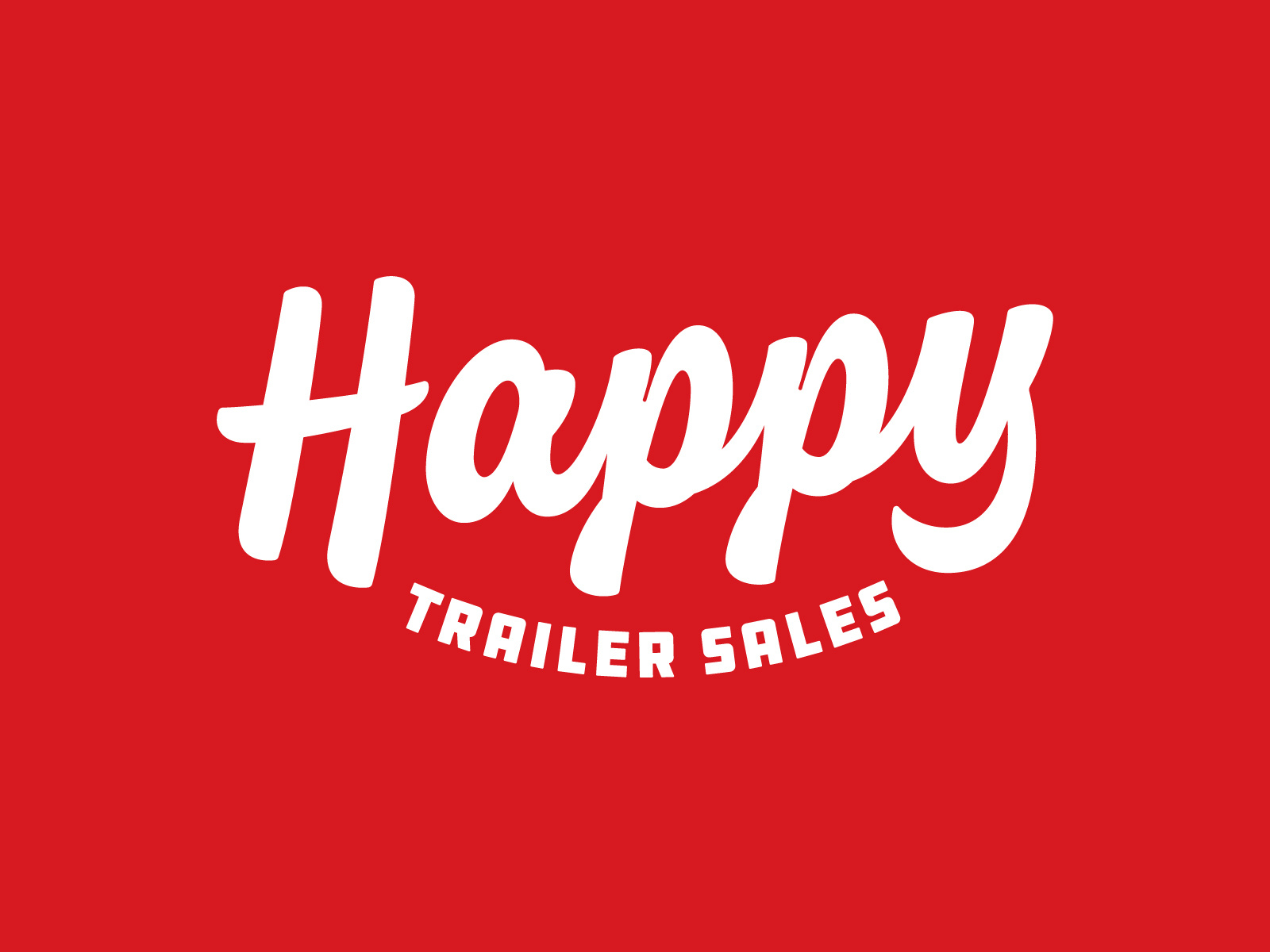 Happy Trailer Sales Logo by Bob Ewing on Dribbble