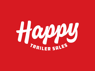 Happy Trailer Sales Logo handlettering handtype hashtaglettering lettering logo logodesign thevectormachine trailer vectormachine
