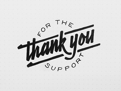 Thank You For The Support /// 270 hashtaglettering lettering