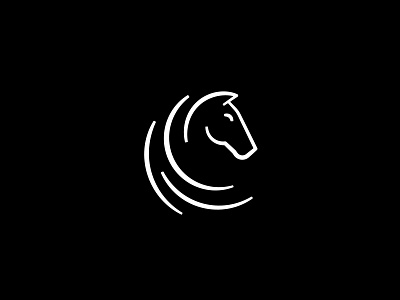 Unused Logo equestrian horse logo process