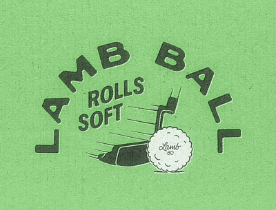 Lamb Ball golf golf ball handlettering hashtaglettering lettering process putter