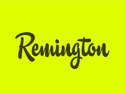 Remington Ride Lettering - E3