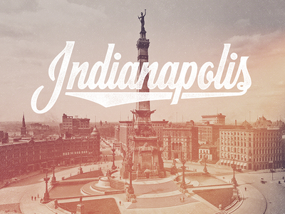 Indianapolis, Vectored & Textured hashtaglettering indianapolis indy lettering swifttype