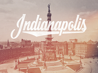 Indianapolis, Vectored & Textured hashtaglettering indianapolis indy lettering swifttype