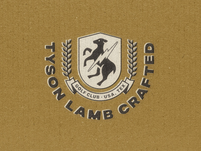 Tyson Lamb Golf Club badge badge design golf lamb