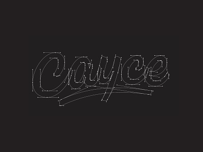 Cayce Beziers golf handlettering handtype hashtaglettering lettering logo process vectormachine