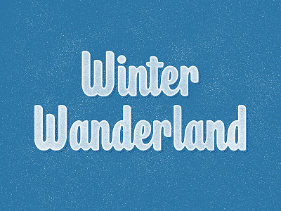 Winter Wanderland - E3 elementthree hashtaglettering lettering