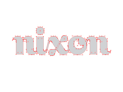 Nixon Bézier Curves birthannouncement handlettering hashtaglettering lettering nixon process vector vectormachine