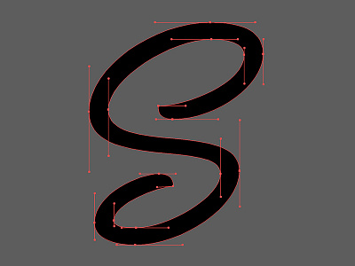 S Bézier Curves handlettering hashtaglettering lettering process vector vectormachine