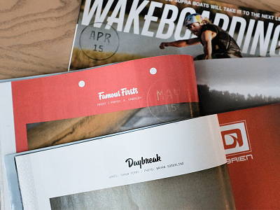 Lettering for Wakeboarding Mag