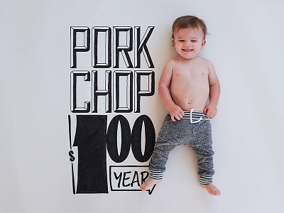 Pork Chop family handlettering handtype hashtaglettering lettering nixon nixongrowsup signpainter