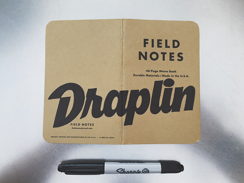 Fieldnotesletters draplin dribbble