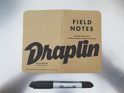 Field Notes Letters - Draplin draplin fieldnotes fieldnotesletters handlettering hashtaglettering lettering