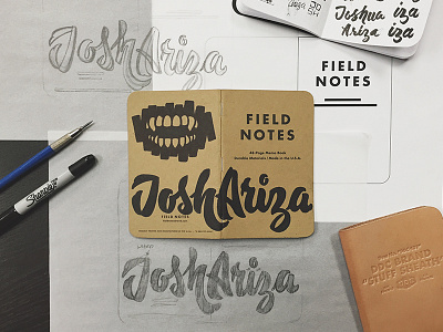 Field Notes Letters - Joshua Ariza fieldnotes fieldnotesletters handlettering hashtaglettering joshariza joshuaariza lettering