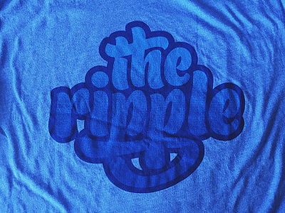 The Ripple Final T-shirt handlettering handtype hashtaglettering indy lettering process theripple tshirt vectormachine