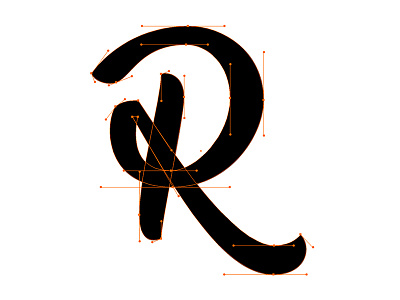 R Bézier Curves beziercurves handlettering handtype hashtaglettering lettering process vectormachine