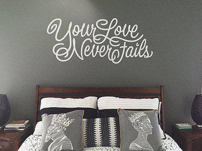 Your Love Never Fails - Final beziercurves handlettering handtype hashtaglettering lettering process vectormachine
