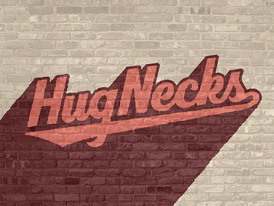 Hug Necks beziercurves creativesouth handlettering handtype hashtaglettering lettering process vectormachine