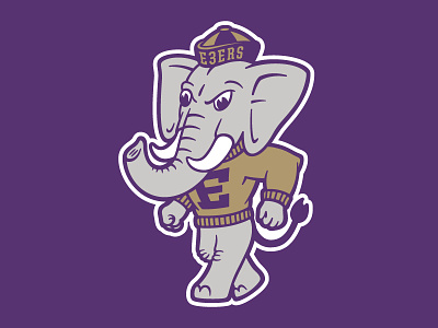 Elephant 3 - Final aiga e3ers elementthree elephant elephantthree illustration kickball mascot process vectormachine