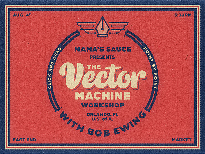 The Vector Machine Workshop w/ Mama's Sauce beziercurves handlettering handtype hashtaglettering lettering mamassauce texture vectormachine