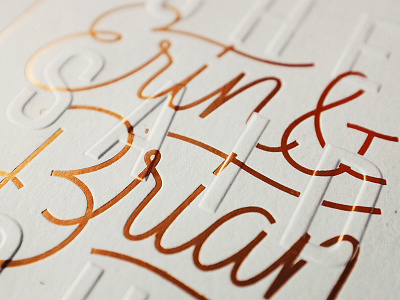 Save the Date - Sneak Peek emboss frenchpaper goldfoil handlettering handtype hashtaglettering lettering mamassauce