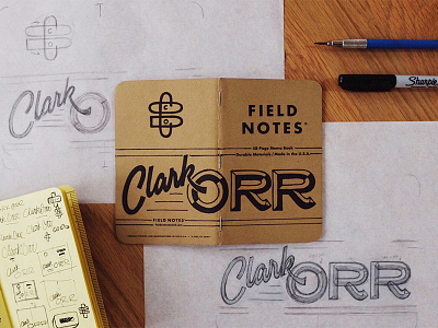 Field Notes Letters - Clark Orr clarkorr fieldnotes fieldnotesletters handlettering hashtaglettering lettering