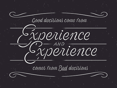 Experience & Experience handlettering hashtaglettering lettering patternmagazine