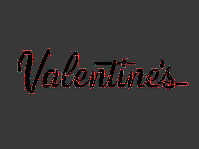 Valentine's Béziers bezier elementthree handlettering hashtaglettering lettering process thevectormachine valentines vectormachine